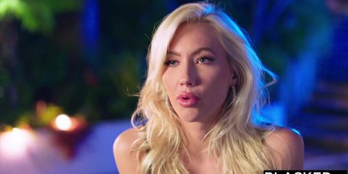 BLACKED Sexy Blondes Elsa Jean and Ivy Wolfe share huge BBC