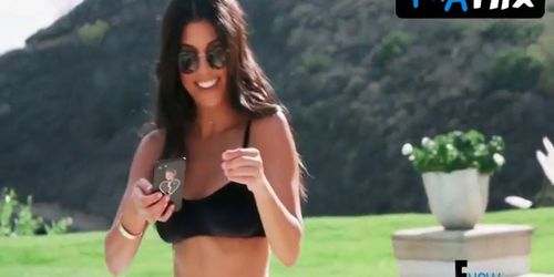 Kourtney Kardashian Bikini Scene  in Keeping Up With The Kardashians