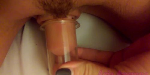 Big Clit Pump and Pussy Play