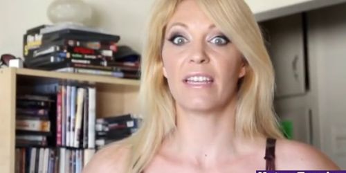 OVER40HANDJOBS - Mature cock tugging milf gets her baps out