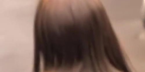Japan sharking odyssey of very surprised oriental little girl