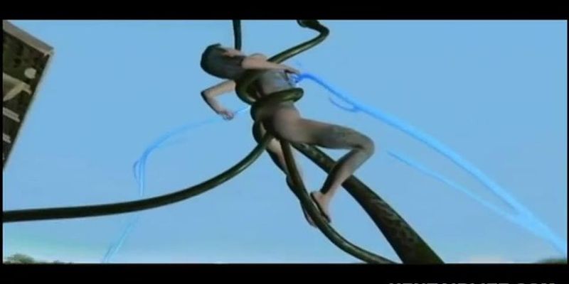 3d animated hentai slut rough fucked by snake monster