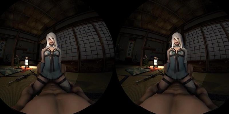 (vr hentai) A2 on the top of your schlong 1440p