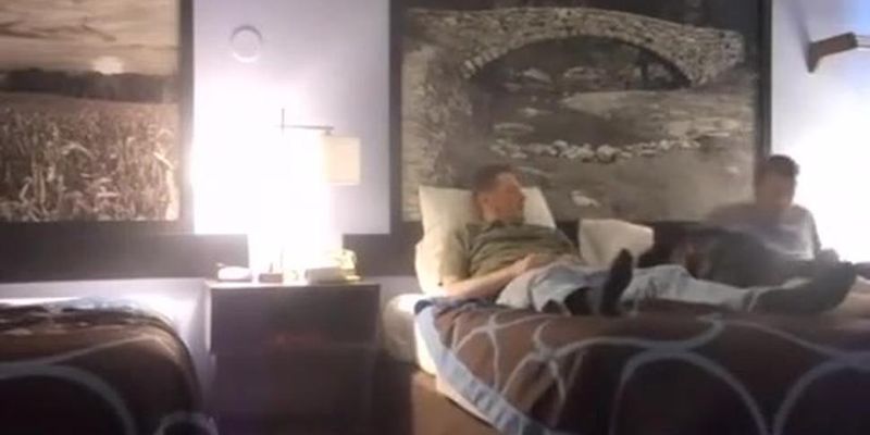 Hot blonde gf threesome in hotel bedroom