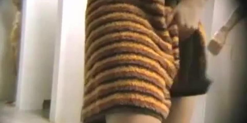 Hidden shower camera recording trimmed nub closeup