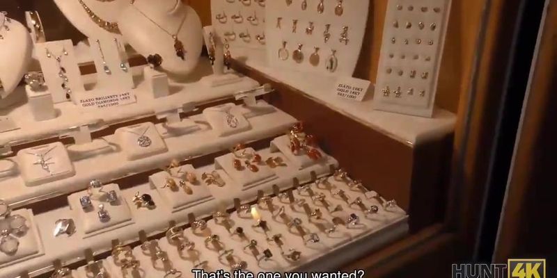 HUNT4K&period; Hunter buys expensive ring for hot brunette Erica Black