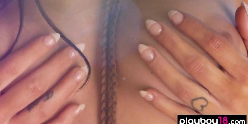 Petite big tits newcomer muse Alyssa Bennett loves being naked outdoor