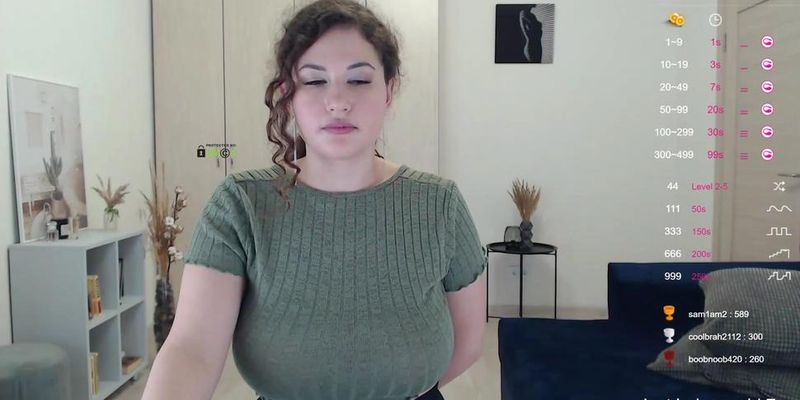 Busty redhead nude cam show 02