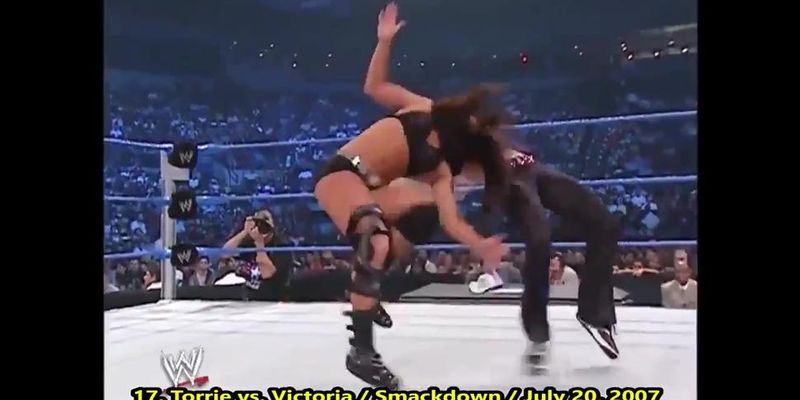 Torrie Wilson wrestling moves.