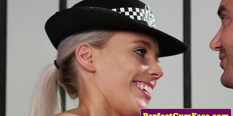 Dicksucking british girl gets facialized