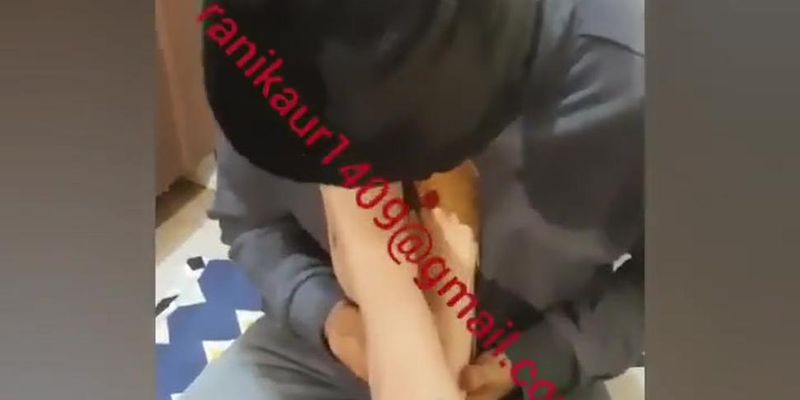 Indian mistress shoe licking