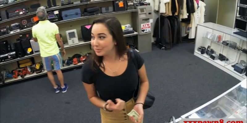 College girl flashes her tits and hot ass then slammed