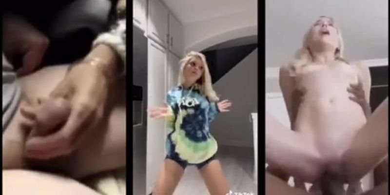 Blonde TikTok slut cheats on her bf with BBC Black Bulls